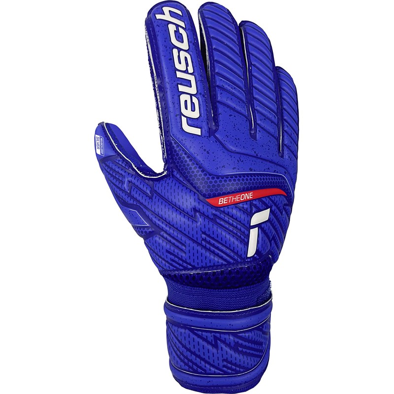 Reusch Attrakt Silver Junior Gloves, Deep Blue/Blue, 4 EU