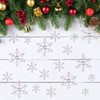 800Pcs Christmas Confetti Glitter Snowflake Sequins Table Confetti White Snowflakes