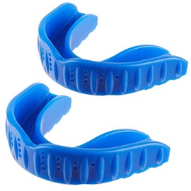 Football Mouth Guard，Sports Mouthguard for Football，Boxing, Basketball,Wrestling, Includes Mouth Guard Case, Adult and Youth Sizes (2 Pack Blue)