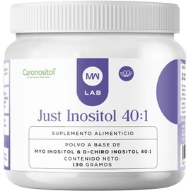 Myo Inositol y D-Chiro Inositol en Polvo, Suplemento 130g 31 Porciones, Sin Sabor, Patente Chirositol, Suplemento para Mujeres