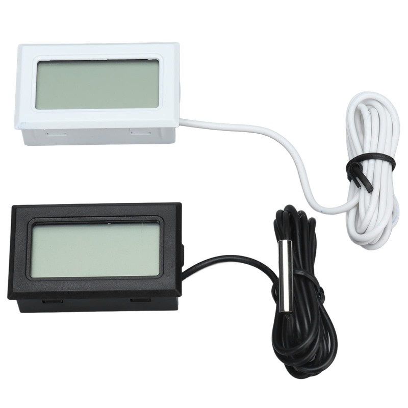 2Pcs Termostato de Termómetro Digital Electrónico Medidor de Temperatura 2s