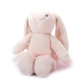 The Petting Zoo Rabbit Stuffed Animal Plushie, Gifts for Kids, Bumblez Animals, Pink Bunny Rabbit Plush Toy, 12 inches