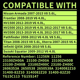 BLCYANUE 11256N Alternator Compatible with Nissan Armada 2007-2015,for Frontier 2008-2019,for Pathfinder 2008-2012,Titan 2008-2015,Xterra 07-15,NV1500 NV2500 NV3500,Infiniti QX56,Suzuki Equator