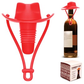 Cowboy Hat Wine Stopper Cute Silicone Wine Bottle Stopper Fun Red Wine Champagne Accessories Reusable Bottle Stoppers Corks Bottle Caps Funny Western Gifts Stuff for Women Men Party Decorations