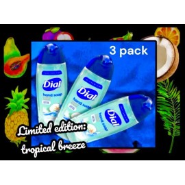 Dial 3 Pack Dial Liquid Hand Soap Tropical Breeze Limited Edition 250ml Each,NEW