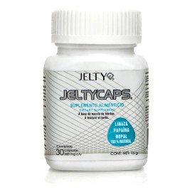 Jeltycaps Jelty 30 Caps Con Linaza Nopal, Papaína, Digestión Suplemento Alimenticio