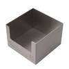 Stainless Steel Tissue Box Square Tissue Holder Large Opening Napkin