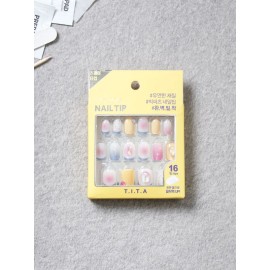 DAISO 25SS Titapress Square Nail Tips #4