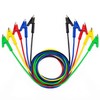 KAIWEETS 5PCS Alligator Clips Electrical Test Leads Set, 15A Jumper
