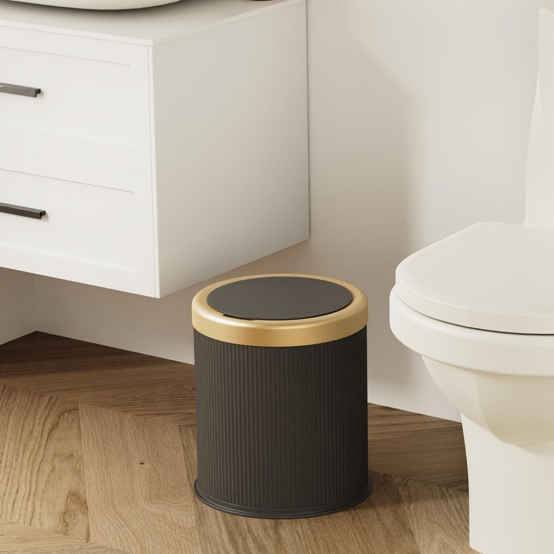 stonespace Automatic Bathroom Trash Can, Motion Sensor Trash Can Bathroom,