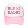 Buxtom Milk Me Daddy Funny Adjustable Mesh Trucker Hat Unisex