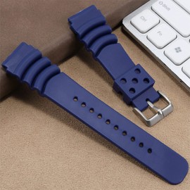 Seiko DAL0BP SKA293J2 SKA291J1 Replacement Watch Band Black/Orange/Green/Navy Mounting Width 20mm 22mm Waterproof Rubber Strap for DAL0BP, 22 mm