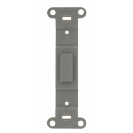 Leviton Toggle Plastic Adapter Plate, Blank Toggle No Hole, 80700-GY, Gray