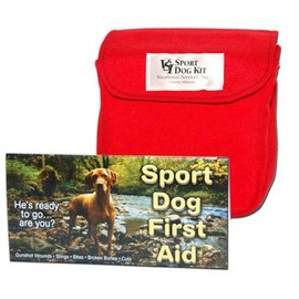 Sport Dog First Aid Kit Heavy Duty Classic Red Travel Bag
