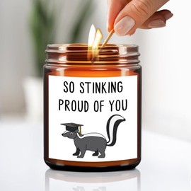 Graduation Gifts Class of 2025 Congratulations Gift for Her & Him, Congrats Grad High School Seniors 8th Grade Masters Degree Phd Nursing College Graduation Gifts for Women & Men, Funny Unique Candle