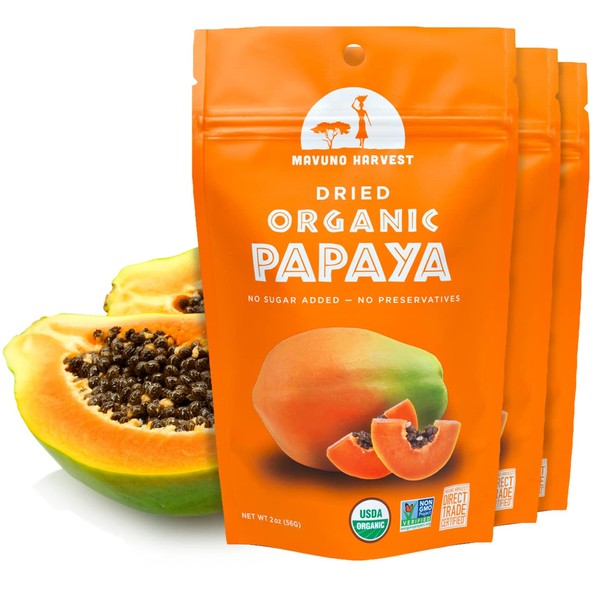 Mavuno Harvest 100% fruta seca orgánica, Jackfruit, 2 onzas (Paquete de 6)