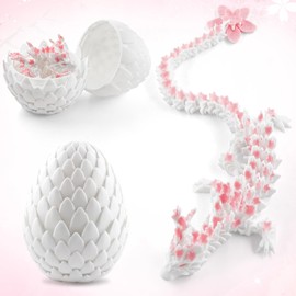 Dongcill Dragon Egg with Dragon, Dragon Egg 3D, 3D Print Dragon, 3D Printed Surprise Dragon in the Egg, Movable Dragon, Dragon Toy, Adult Children Gifts Toy