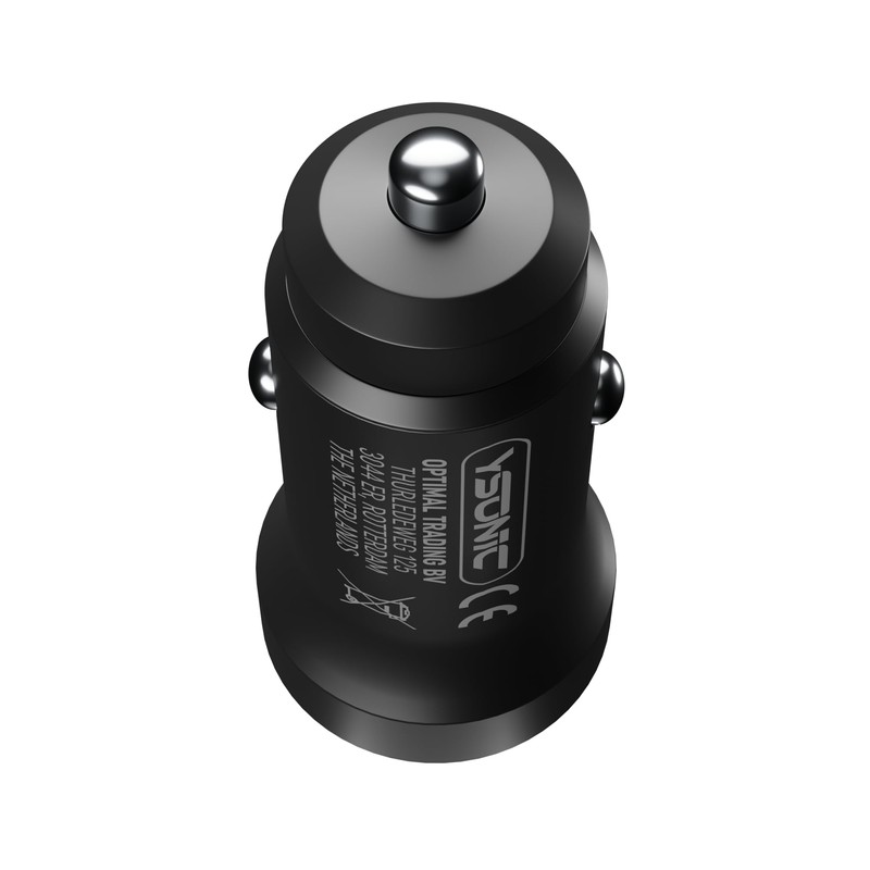 YSONIC Autoladegerät - Universelles Duo-Schnellladegerät - USB C und A