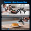 Butane Torch with Pulse Ignition, Foldable Handle, Safety Lock, LED