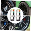 BUGUUYO 1set Tire Pressure Monitoring Valve Caps Theft Tyre Pressure