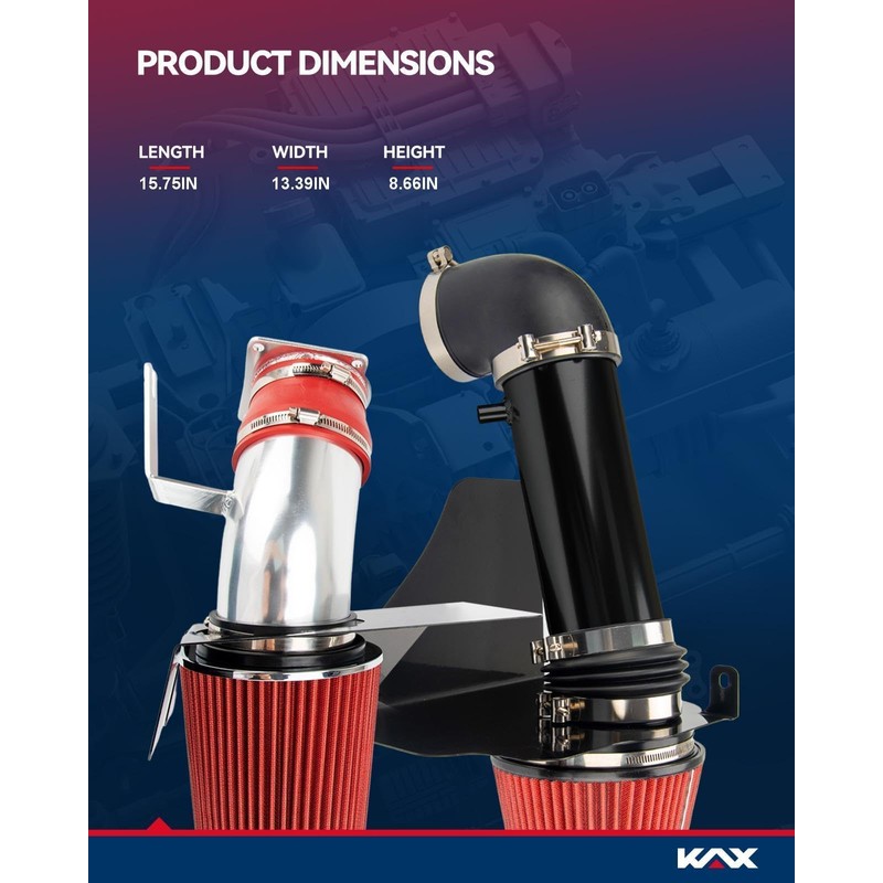 KAX 4" Cold Air Intake Kit Compatible With Dodge Charger