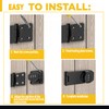 VIDYSUFYR Password Rotary Hasp Locks, 2 Pack Door Security Slide
