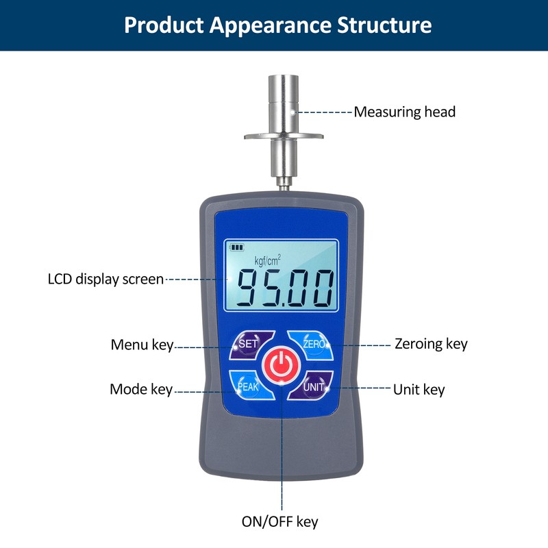 Digital Fruit Hardness Tester Digital Display Mini Fruit Durometer with
