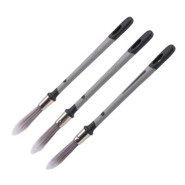 OYWOBET 3 Pcs 0.37 Inch Small Paint Brush, Touch Up Paint Brushes for Walls Trim, Art Application, Sash, Baseboards House Wall Corners Paint Edger Brush and Touch Up Painting
