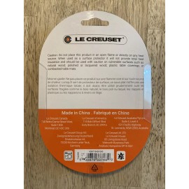 Le Creuset Set of 4 "Turquoise" LE CREUSET Silicone CI Lid Coasters Mini Cool Tool Teal NWT