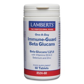 Lamberts Beta Glucans 250mg – Immune System Support – with Vitamins C, D & Zinc – 60 Tablets