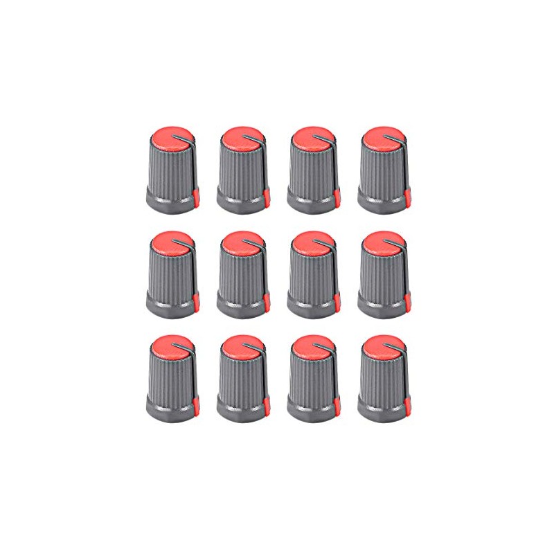 sourcing map Potentiometer Volume Knob Cap 6 mm Shaft Diameter