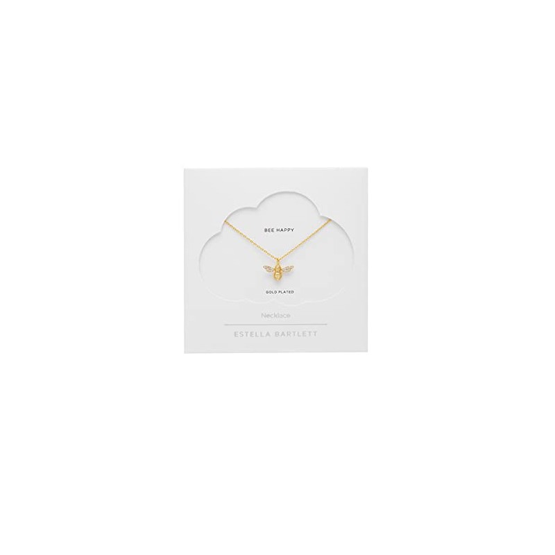 Estella Bartlett Bee Necklace Sparkle Wings