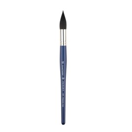 Pan Art Round Tip Mop Brush Synthetic No.12 - Watercolor Brush for Artists - 1 Piece, Blue