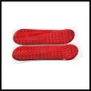Hihaha 12cmx4cm Car Exterior Reflector Decal Reflective Sticker Red 2pcs