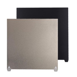 370x370mm K2 Plus Build Plate, PET+ PEI Printing Bed Platform for Creality K2 Plus 3D Printer, Flexible Spring Steel Plate Without Mwagnetic Base
