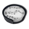 Vibiliyou Set Of 6 Design Music Notes Black White Drinks