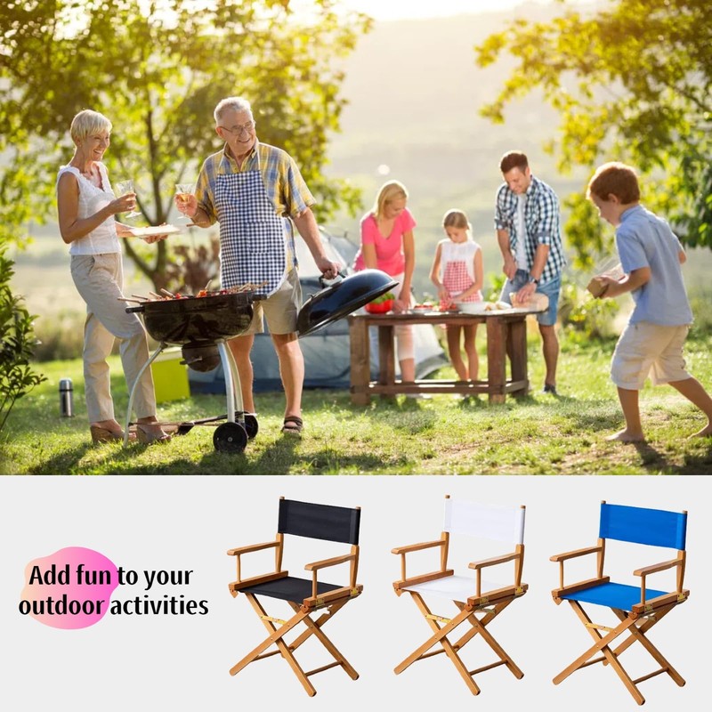 Director Chair Replacement Polyester Fabric Seat Cover Foldable Director’s Chair