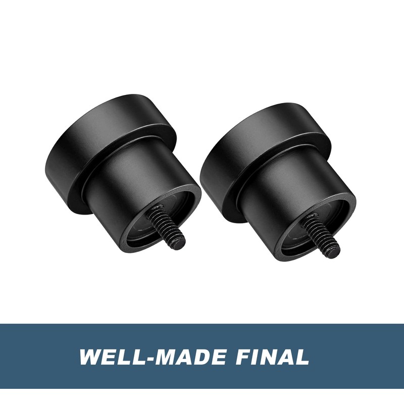 Briofox Black Curtain Rods for Windows 72 to 144 Inch-1