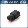 INFINAUTO 3 Pin Ignition Coil Waterproof Connector Plug, 1.5mm Series
