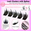 Lash Clusters Kit with Spikes, Eyelash Clusters Extensions Individual D