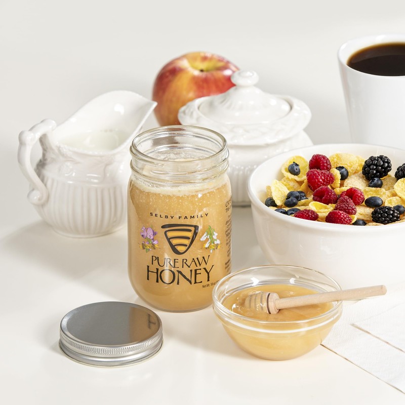 Selby Family Honey - Pure Raw Wyoming Clover, 16 Oz,