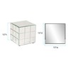 Howard Elliott Mirrored Puzzle Cube Pedestal Accent Table, Beautiful Modern
