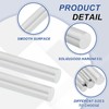 sourcing map 5pcs 3/8"(9.5mm) Diameter 6061 Aluminum Round Rods 8"(204mm)