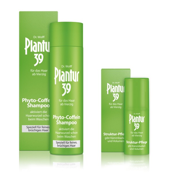 Plantur 39 Phyto Caffeine Shampoo Fine Hair 250 ml With Textured Cream 30 ml