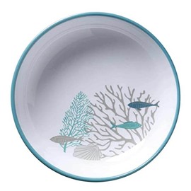 Marine Business Deep Plate, Melamine, Flat Large, 18 cm, Coastal Series Single