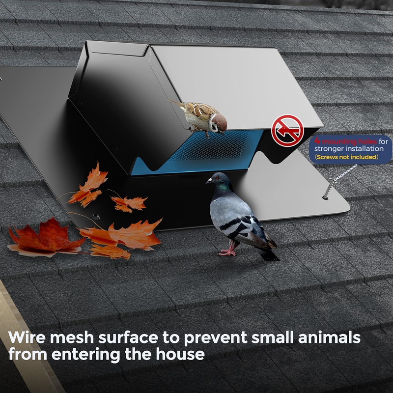 4 Inch Roof Vent Cap Bathroom Exhaust Roof Vent with