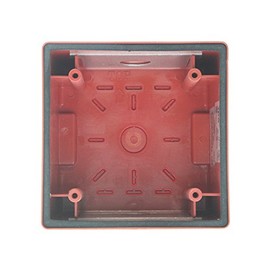 Cooper Wheelock IOB-R 105046 Indoor/Outdoor Red Alarm Device Back Box