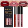 AMY'S DIARY 3Pcs Matte Liquid Lipstick Set, Classic Red Soft