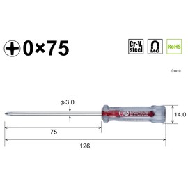Crystal Line Screw Driver (Precision Type), No.6900