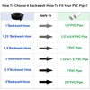 1-1/2" x 100 FT Pool Backwash Hose, Black Heavy Duty